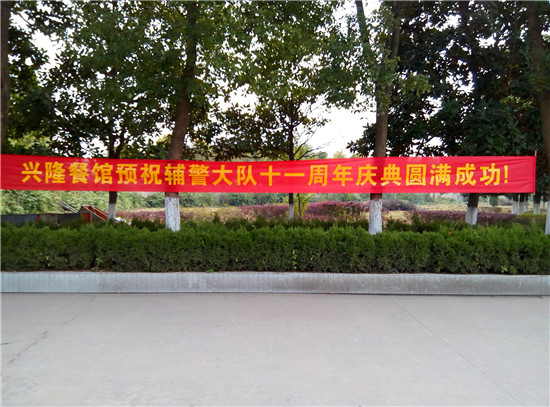 辅警十一周年庆典队员英姿